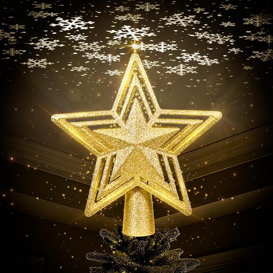 Northlit Star Projector Tree Topper